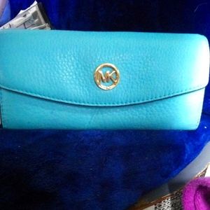 Turquoise Michael Kors Wallet